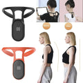 Plyzo smart posture corrector device worn discreetly between the shoulder blades