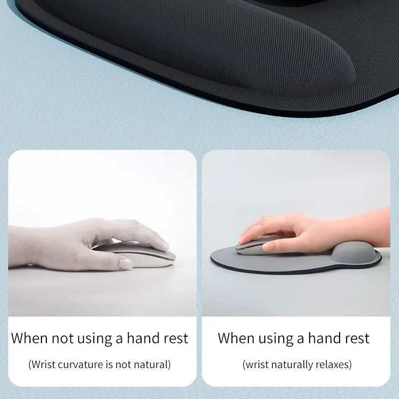 Ergonomic XL Gaming Mouse Pad — Cushioned Wrist Support