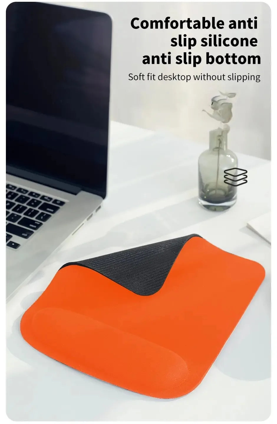 Ergonomic XL Gaming Mouse Pad — Cushioned Wrist Support