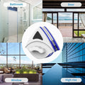Plyzo magnetic window cleaner cleaning both sides of a glass window simultaneously